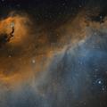 orange blue nebula